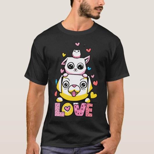 T-shirt Catsoki Valentine Amour spécial (Devant)
