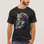 T-shirt catstronaut Hero Universe Space Cat Astronaut With (Devant)
