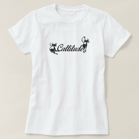 T-shirt Cattitude 3/4 Sleeve Raglan (Design devant)