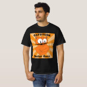 T-shirt CATTITUDE Señor Gato™ Cartographie Mustache Cat (Devant entier)