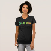 T-shirt CaTTitude (vert) (Devant entier)