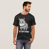 T-shirt Cattopotamus Graphisme d'Animal Hybride Chat Hippo (Devant entier)