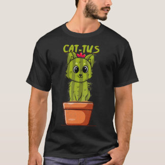T-shirt CatTus Cat Cactus Jardin Plante Succulent