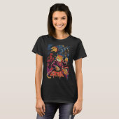 T-shirt Catula Le Vampire Dracula Monster Kitten Meow Ca (Devant entier)