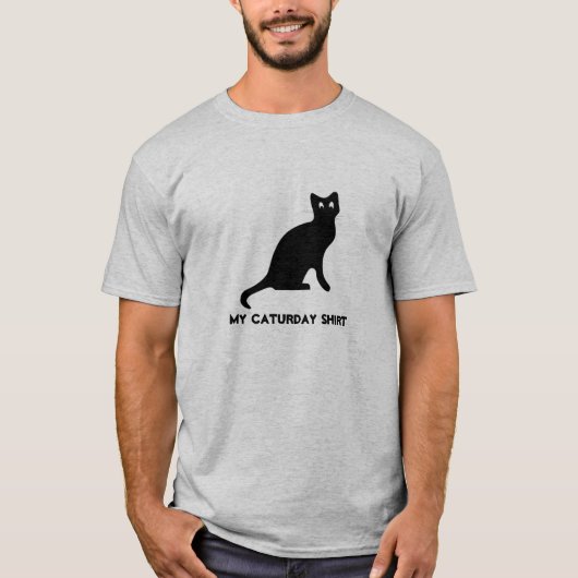T-shirt Caturday (Devant)