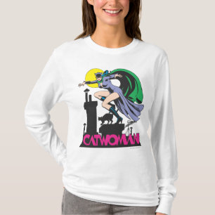 T-shirt Catwoman & Logo Pink