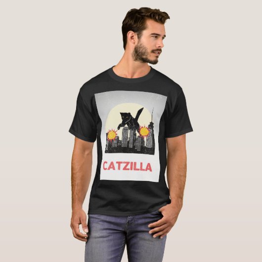 T-SHIRT CATZILLA (Devant entier)