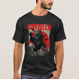 T-shirt Catzilla - Amoureux de Chat Drôle Kitten Chat Manc