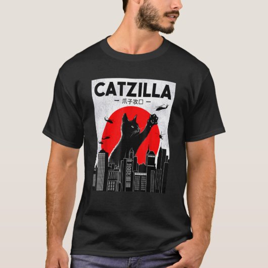 T-shirt Catzilla Ca Cat Cat Tee (Devant)
