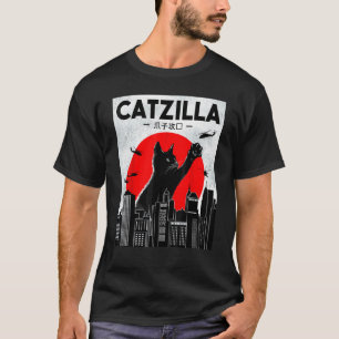 T-shirt Catzilla Chat Chat Chat