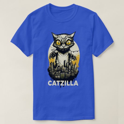 T-shirt Catzilla du monstre de chat Kaiju (Design devant)