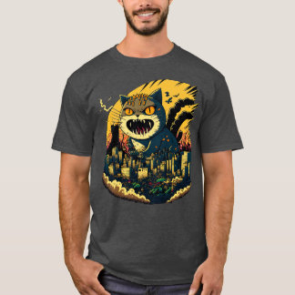 T-shirt Catzilla en colère