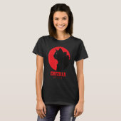 T-shirt Catzilla Funny Cat Shirt, Funny Cat (Devant entier)