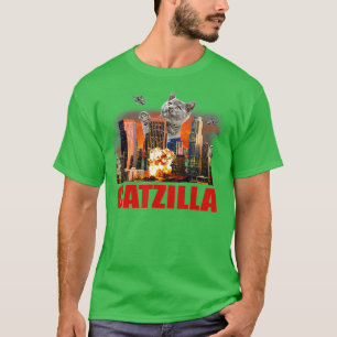 T-shirt Catzilla Funny Chat