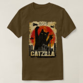 t-shirt Catzilla Funny Kitten en Cat (Design voorkant)