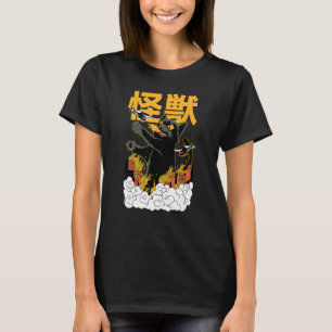 T-shirt Catzilla Kaiju Colérique Chat Monstre