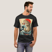 T-shirt Catzilla Scottish Pold Cat japonais cadeaux d'art  (Devant entier)