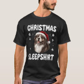 T-shirt Caucasian Ovcharka Dog Nightgown Pajama Christmas  (Devant)