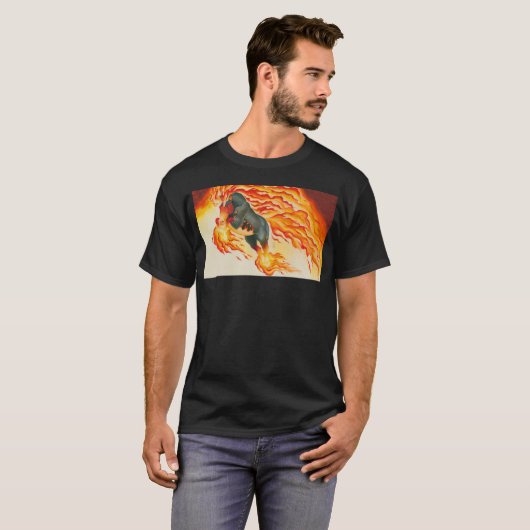 T-shirt Cauchemar flamboyant (Devant entier)