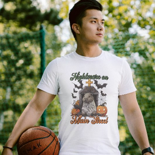 T-shirt Cauchemar sur Main Capybara Halloween Funny T-Shir