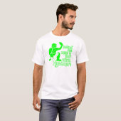 T-shirt Cauchemar, vert de néon (Devant entier)