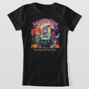 T-Shirt Cauldron Crew Jolies Sorcières Stirring Potions En