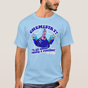 T-shirt Cause Un Slogan De Science De Réaction Chimique