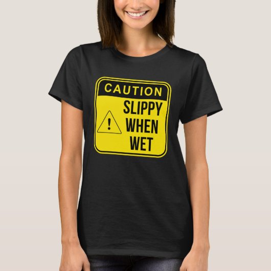 T-shirt Caution Construction Danger Careful Meme  Sarcasti (Devant)