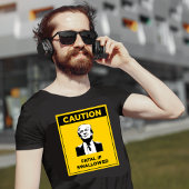 T-shirt CAUTION Fatal si avalé anti-Trump