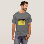 T-shirt Caution: I'm dealing with post-race blues (Devant entier)
