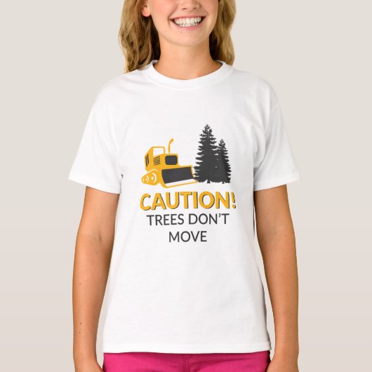 T-shirt Caution Trees (Devant)
