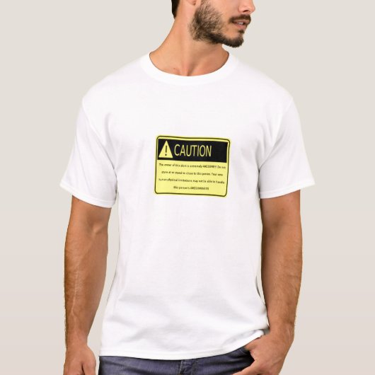 T-shirt cautionawesome (Devant)