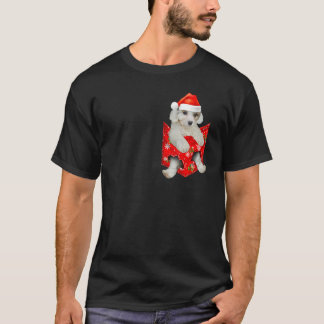 T-shirt Cavachon Christmas Pocket for Cavachon