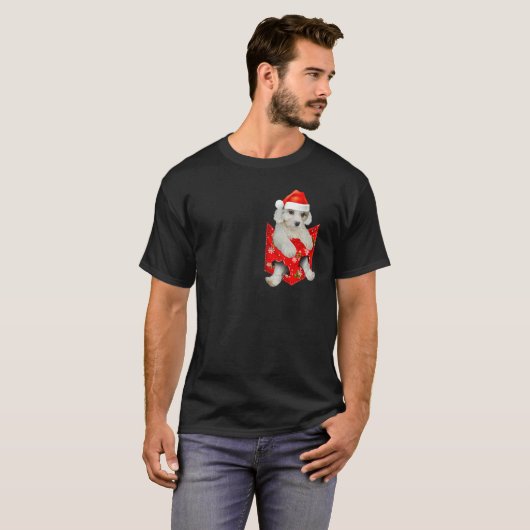 T-shirt Cavachon Christmas Pocket for Cavachon (Devant entier)
