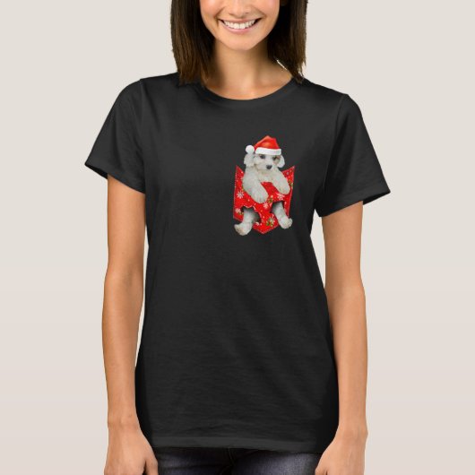 T-shirt Cavachon Christmas Pocket for Cavachon (Devant)