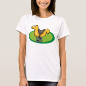 T-shirt Cavalier à ressort de cour de récréation (Devant)