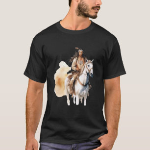 T-shirt Cavalier Amérindien Autochtone Indien Tribu Ar