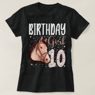 T-shirt Cavalier Amoureux des Animaux 10ème Anniversaire F