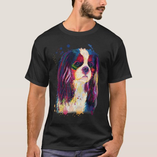 T-shirt Cavalier Beautiful Look Splash Painting (Devant)