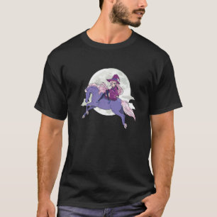 T-shirt Cavalier Cheval Lune Sorcellerie Cavalière
