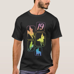 T-shirt Cavalier de 19 ans pour anniversaire Cheval Cavali