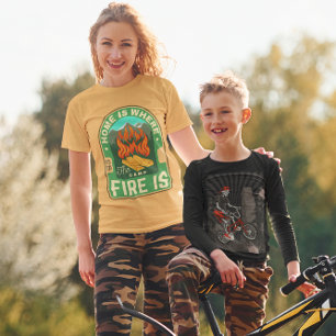 T-shirt Cavalier de BMX urbain squelette