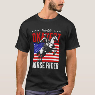 T-shirt Cavalier de Cheval Assez Correct du Monde Équitati