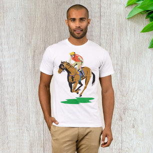 T-shirt Cavalier de course de chevaux au galop