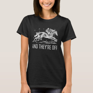 T-shirt Cavalier de course de chevaux Derby Cavalier Piste