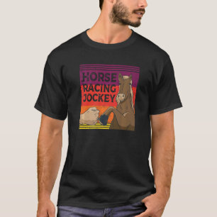 T-shirt Cavalier de course hippique chevaux course coureur