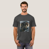 T-shirt Cavalier de créature nocturne Steampunk Stallion (Devant entier)