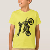 T-shirt Cavalier de moto cross (Devant)