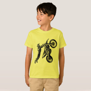 T-shirt Cavalier de moto cross