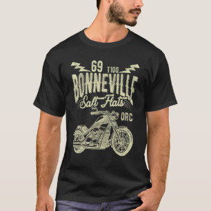 T-shirt Cavalier de moto rétro Bonneville Salt Flats Vint